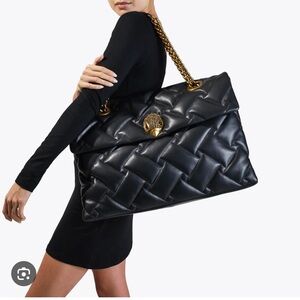 Kurt Geiger London Macro Kensington Soft Leather Shoulder Bag